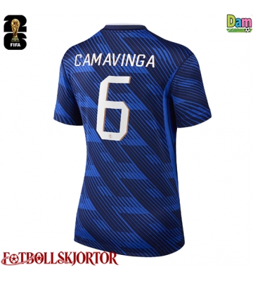 Frankrike Eduardo Camavinga #6 Hemmatröja Dam VM 2026 Kortärmad